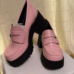 Soda Pink Chunky Loafers